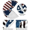 thumbnail image 2 of FMSHPON American Eagle Xmas Christmas Tree Skirt Stand Mat for Holiday Party Decoration Indoor Outdoor 48 inches, 2 of 6