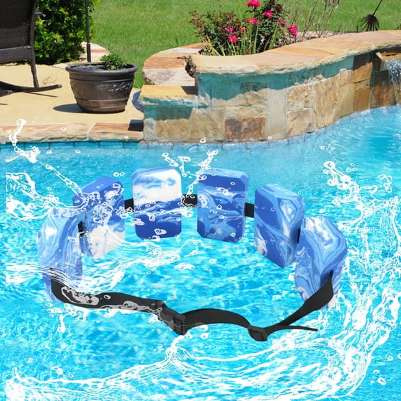 Swimming Belt 5 Buoyant Bodies Adjustable Swim Training Aid, Detachable Adult Water Sports Safety Belt for Swimming Assistance