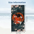 thumbnail image 3 of PHYHOO Beach Towel, Cherry Fishes Printed Microfiber Sand Free Pool Towel Lightweight Oversized Quick Dry Absorbent Compact Travel Must Have for The Swimming, Yoga, Camping, Summer Cruise 30x60in, 3 of 8
