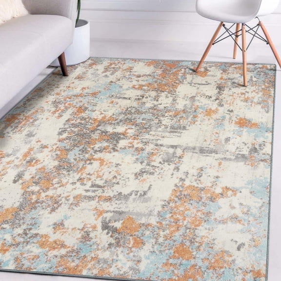 Luxe Weavers Modern Multi 8x10 Abstract Area Rug
