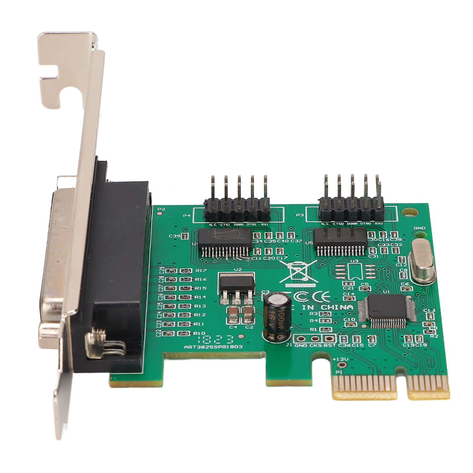 PCIE 2 Port Serial Expansion Card, PCIE Expansion Card High Speed I/O