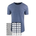 thumbnail image 3 of ShirtBANC Hipster Hip Hop Long Drop Cut Mens Shirt Curved Hem Heather Tshirts, 3 of 7