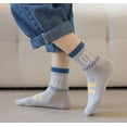 thumbnail image 3 of Kids Cotton Crew Socks - 5 Pairs of Cute and Cozy Ankle Socks for Boys – Warm and Breathable - Fits 1-12 Years Old, 3 of 5