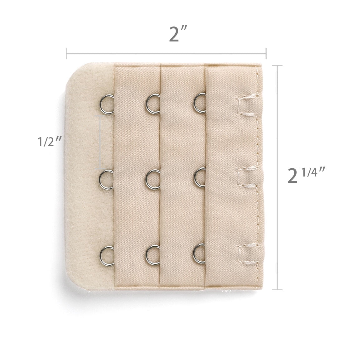 Unique Bargains Women's Bra Extender Strap Extension Buckle 3 Hooks 3 Rows