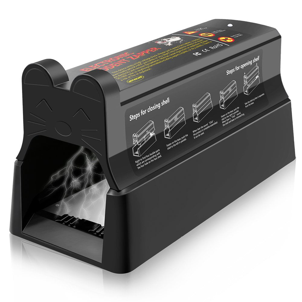 Label KINGDOM Electroinc Rat Trap Humane Rat Zapper Clean Large Mouse Traps High Voltage Rodent