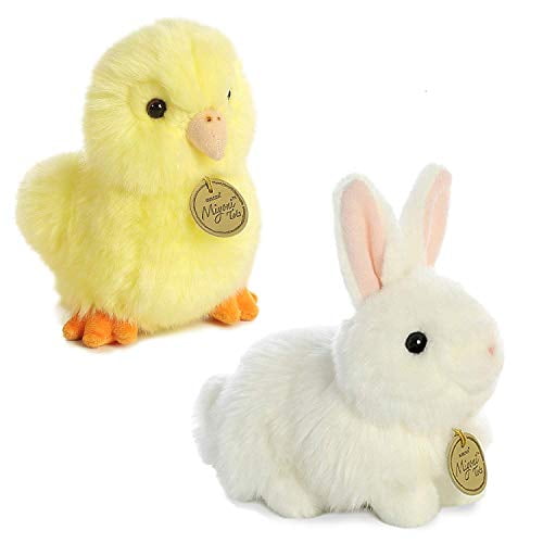 Aurora World Miyoni Easter Plushie Set: 7 Snowy White Bunny, and 7 Fluffy Yellow Chick - Walmart ...