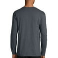 Hanes Mens And Big Mens Beefy Heavyweight Long Sleeve Three Button