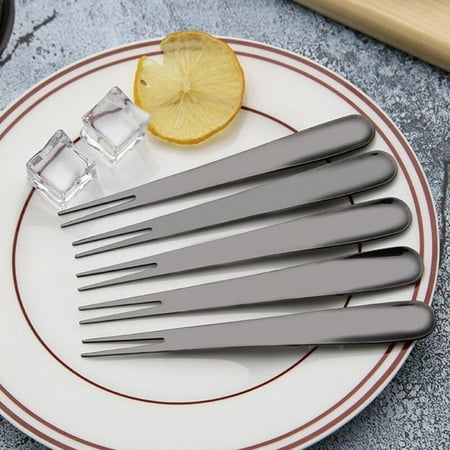 

Promotion Clearance 1pcs Japanese Style Stainless Steel Fork Cake Dessert Fruit Forks Steak Cutlery Fork Kitchen Table Dinnerware Accessories
