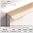 thumbnail image 1 of Hidden Minimalist Cabinet Handles for Kitchen Wardrobe | No Drilling Black Edge Pulls | Custom Length 80mm-1200mm Modern Design, 1 of 5