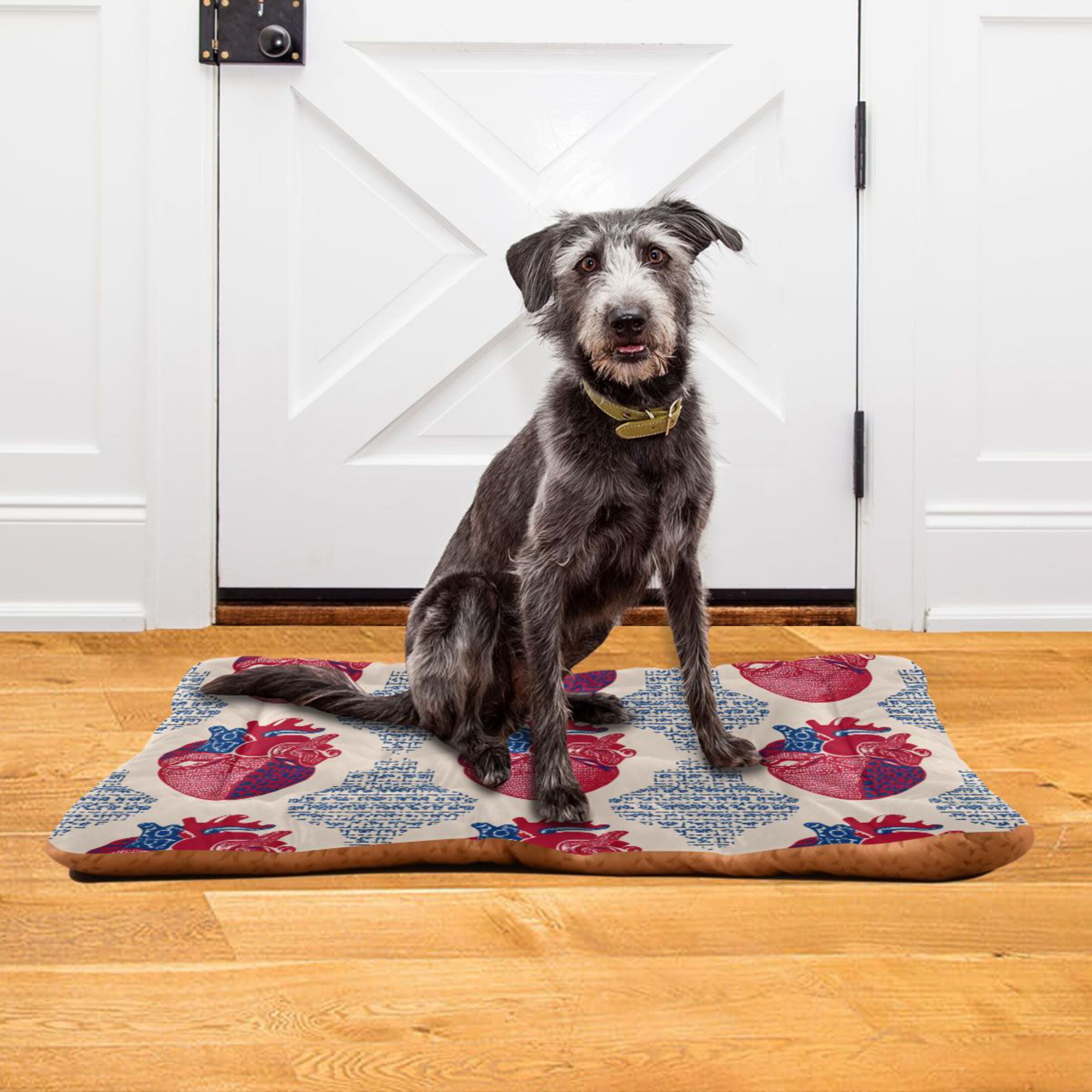 Cozy Mat Pet Bed Indoor Outdoor Warm Soft For Cat Dog Puppy(S/M) Hearts