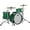 Green Sparkle, variant on Ludwig Classic Oak 3-Piece Fab Shell Pack With 22" Bass Drum Green Sparkle