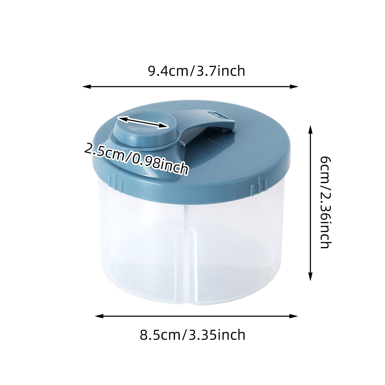 Doseur De Lait En Poudre Empilable 3 Compartiments - Récipient De Voyage Pour Biberon, Capacité 80g Par étage, Design Cartoon - 4
