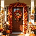 thumbnail image 4 of EWASWON Artificial Fall Maple Leaf Garland 68.9 Inch Hanging Vine for Thanksgiving Autumn Home Decor Mantel Fireplace Table Centerpiece, 4 of 6