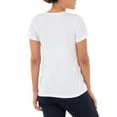 thumbnail image 2 of Time and Tru Women's Crewneck Tee with Short Sleeves, 2-Pack, Size XS-XXXL, 2 of 6