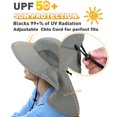 thumbnail image 3 of Tirrina Women's Outdoor Sun Protection Fishing Cap with Neck Flap Wide Brim Mesh Hat for Travel Camping Hiking Hunting, 3 of 7