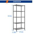 thumbnail image 4 of Estantería REGILLER de 5 hilos, estantes ajustables de metal, 4 of 8