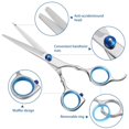 thumbnail image 4 of Hairdresser Scissors Kit Professional Hairdressing Thinning Scissors Barber Salon Hair Cutter, 4 of 7