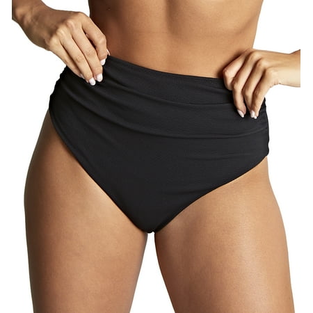 Panache High Waist Brazilian Bikini Bottom (SW1765) 18-2XL Black