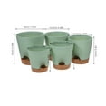 thumbnail image 2 of AURARMLET 5Ud Macetas Autorriego Plástico Resistente Para Plantar Suculentas Y Plantas, 2 of 6
