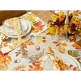 thumbnail image 4 of Fall Thanksgiving Tablecloth Tabletop Collection for Kitchen Dining Decoration Parties Harvest, Fall Leaves, Reversible Placemat Set, 12 x 18, 4 of 6