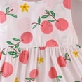 thumbnail image 6 of FRSASU Kids Clothes ,Toddler Baby Girls Sleeveless Oranges Print Princess Dress Hat Outfits Pink 2-3 Years, 6 of 9
