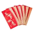 thumbnail image 1 of 6 sobres rojos del Año Nuevo Lunar Chino, sobres Hong Bao, bolsa de paquete roja Estilo D, 1 of 9