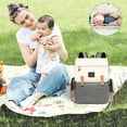 thumbnail image 5 of Diaper Bags For Mom Large Capacity Travel With Changer Bags Breastfeeding Baby Bags Maternity Solid Gray Fashion, Xinsrenus Under $5! Diaper Bags For Mom Large, 5 of 5