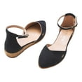 thumbnail image 5 of Montroig Canvas Espadrille Flats - Black / 5, 5 of 6