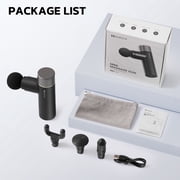 MARNUR Mini Massage Gun, Portable Handheld DeepTissue Massager, Quiet & Lightweight Palm, Sized Design, Black