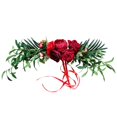 thumbnail image 1 of Romántica Decoración de Flores Artificial Colgar en Respaldo de Silla, Puerta, Pared Decoración para Bodas Rojo, 1 of 9