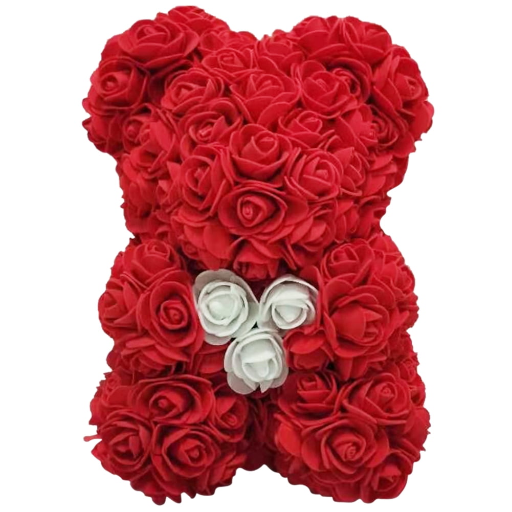 Preserved Flower Rose Bear Soap Artificial Flowers Valentine Birthday Gift Decor 