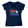 thumbnail image 5 of Lady Veteran Women's V-Neck T-shirt Veteran's Day USA Military Honor Proud Army Mom Air Force Wife American Patriotic Tee, 5 of 7