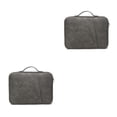 thumbnail image 4 of Inteprter Funda protectora universal para computadora portátil, bolso de mano, bolsa de transporte para computadora, Protector a prueba de Gris 12.9-13 pulgadas 2piezas, 4 of 6
