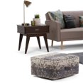 thumbnail image 2 of Simpli Home Pouf Carré à Motif Laboureur en Taupe et Gris, 2 of 6