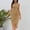Gold, variant on Jerdar Women's Fashion Sleeveless Stand Collar Slit Irregularity Gown Dresses M
