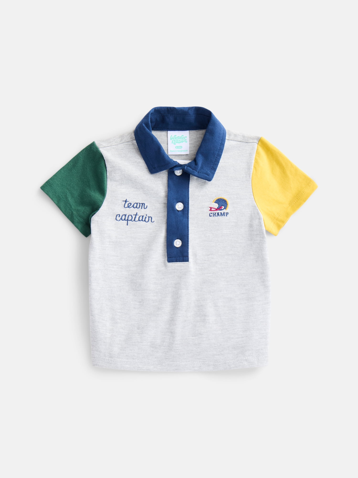 Wonder Nation Baby Boys Polo Shirt and Pants Set, 2-Piece, Sizes 0/3M-24M