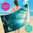 thumbnail image 4 of BCIIG Quick Dry Beach Towel Ultra-Fine Fiber Tropical Print 27.5x55in, 4 of 7