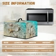 thumbnail image 6 of Whosucclay Beach Starfish Seashell Print Scratch Resistant Microwave Oven Cover, Toaster Oven Dust Protector, Universal Shield for Countertop Appliances in Home 18.25" x 14.5" x 11"inches-S, 6 of 7