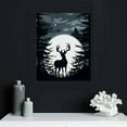 thumbnail image 4 of GOSMITH  Deer Canvas Wall Art 12x16 inches Animal Wall Decor | HD Printed &amp; Wooden framed wall art | Modern Wall Decor for Bedroom, Living Room, Kitchen, Office, Kids Room, 4 of 4