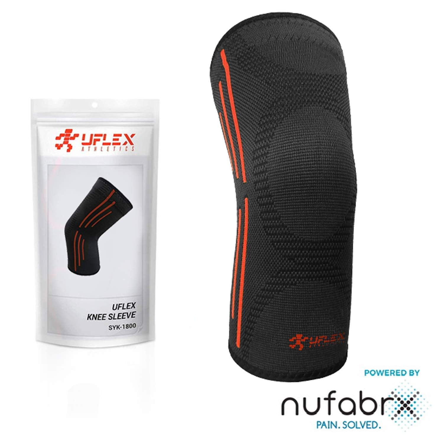 UFlex Athletics Capsaicin Medicated Knee Compression Sleeve for Pain