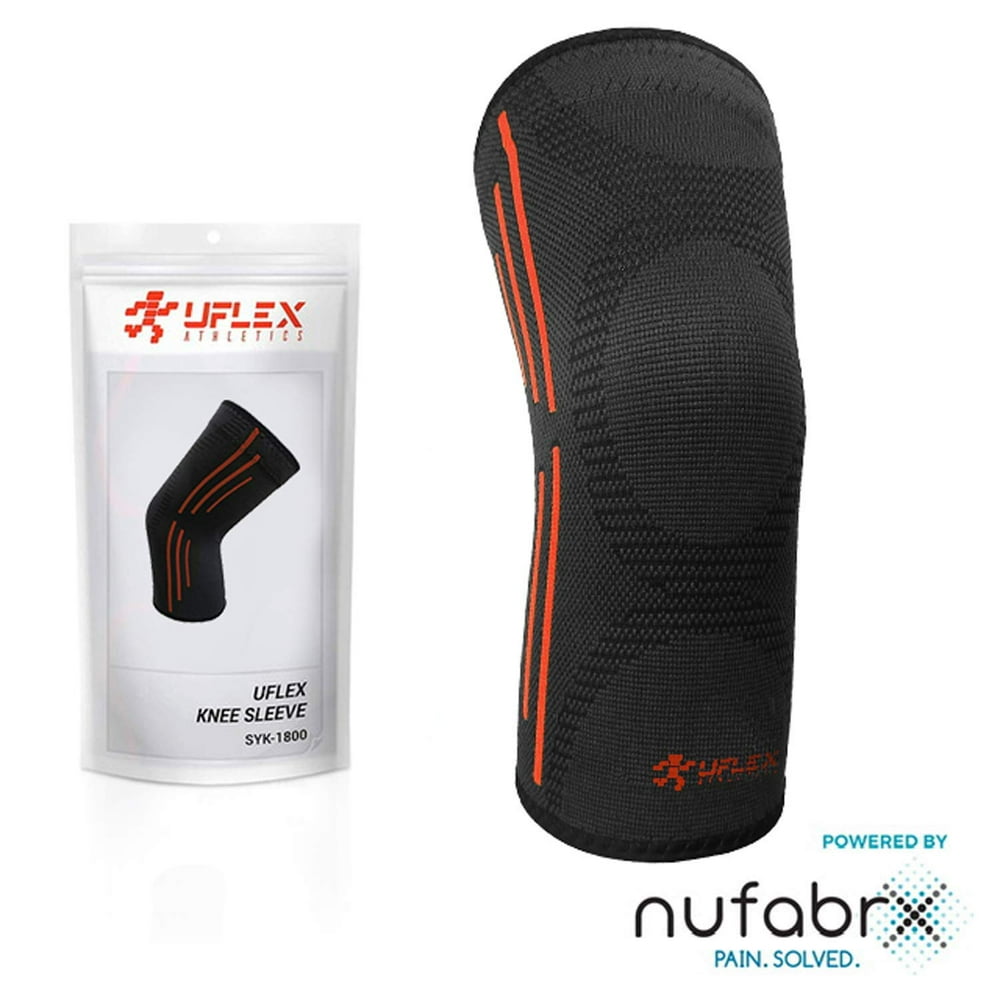 UFlex Athletics Capsaicin Medicated Knee Compression Sleeve for Pain