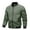 Olive Green, variant on WREESH Fashion Jacket Men'S Solid Color Pocket Zippered Jacket Olive Green