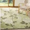 thumbnail image 2 of Contemporary Rug - Modern Art Polyester -Green/Ivory-Color:Green/Ivory,Design:Contemporary,Shape:Small Rectangle,Size:6'L x 4'W, 2 of 2