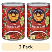 (2 pack) Siete Family Foods, Vegan Charro Beans, 15.5 oz can