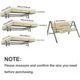 thumbnail image 3 of HQREA Swing Canopy Replacement Cover Set, 210D Oxford Patio Hammock Protection for Outdoor, 3 of 6