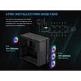 thumbnail image 3 of SAMA S50 ATX Mid Tower Case with 4 ARGB PWM Fans&Hub,PPLP A+ High Airflow Dual-Chamber Gaming Case,USB 3.2 Gen2x2 Type-C,Supports ATX/MATX/ITX Back-Connect Motherboard,410mm GPU&360mm Radiator,Black, 3 of 13