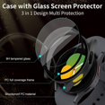 thumbnail image 4 of Case For Samsung Galaxy Watch 6 Screen Protector 40mm/ 44mm, 2pcs Hard Pc Cases Protective Screen Full Cover Bumper For Galaxy Watch 6, 4 of 4