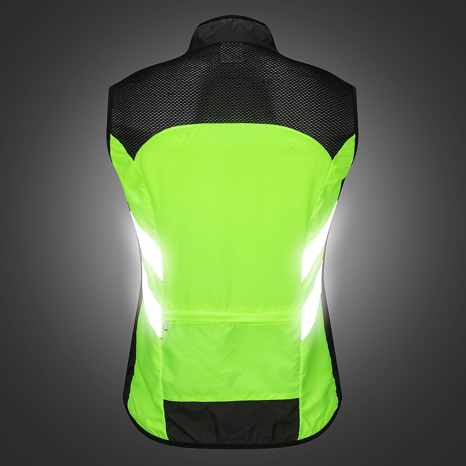 Vest Men Cycle Vest Foldable Quick Dry Breathable Reflective Sports Safety Bike Vest For Riding Running Jogging Hiking