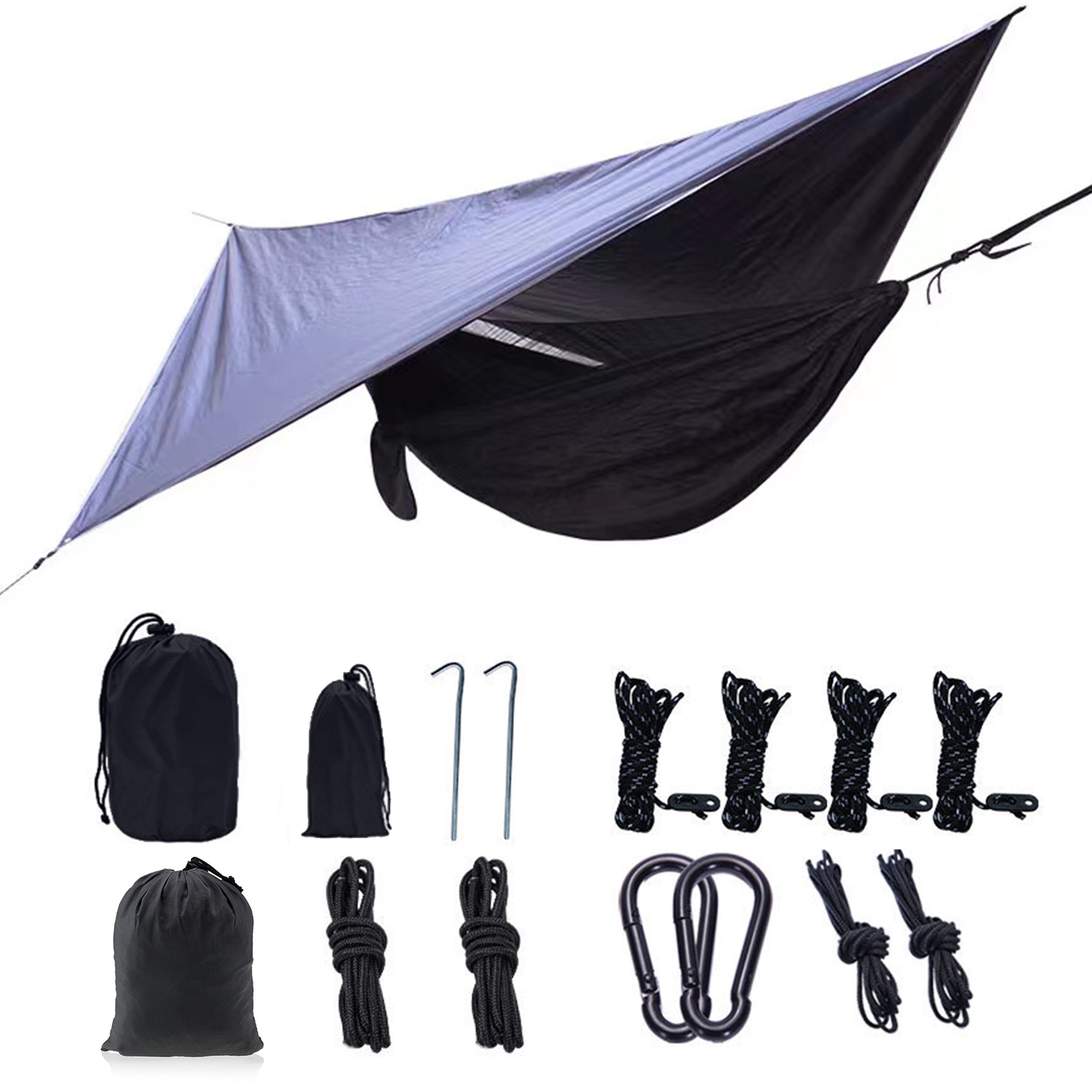 Details about   Portable Tent Camping Hammocks Mosquito Net Rain Cover Outdoor Windproof Bed US 