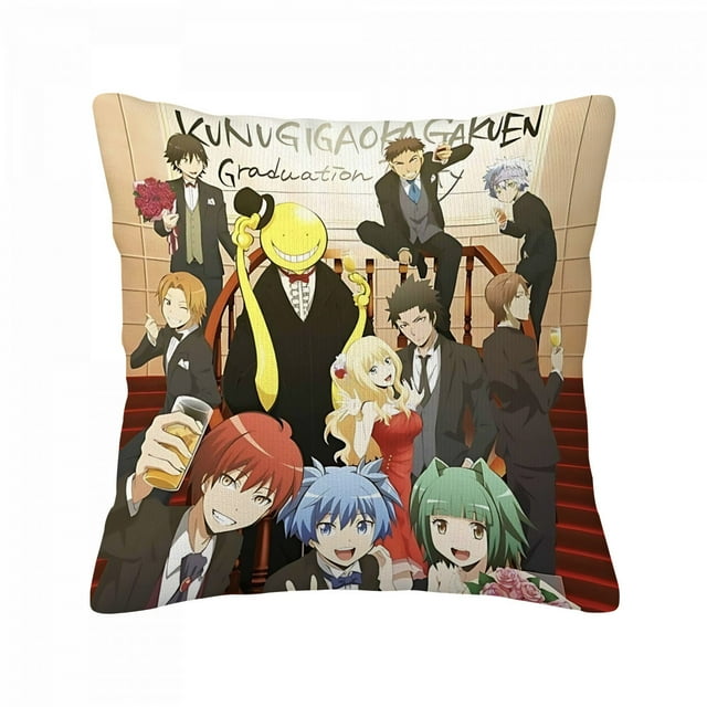 Assassination Classroom Pillowcase Sleeping Pillows Decorative Ccomhion Covers for Living Room Ccomhions Cover Home Decor Items